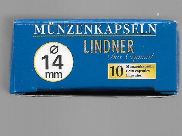 Accessori: Lindner 10er Pack Münzkapseln 14 mm – Nuovo e nell'imballaggio originale da Lichtensteig venduto da Mac_creative
