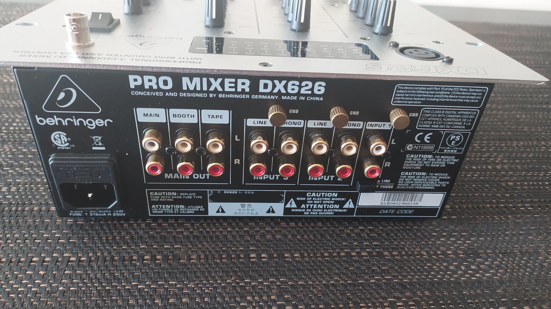 Console di mixaggio: DJ Mixer Behringer Pro Mixer DX626 – Nuovo e nell'imballaggio originale da Dübendorf venduto da Thomfloh 2