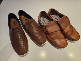 2 Paar Herrenschuhe Rieker u. Bugatti neuwertig Gr.43