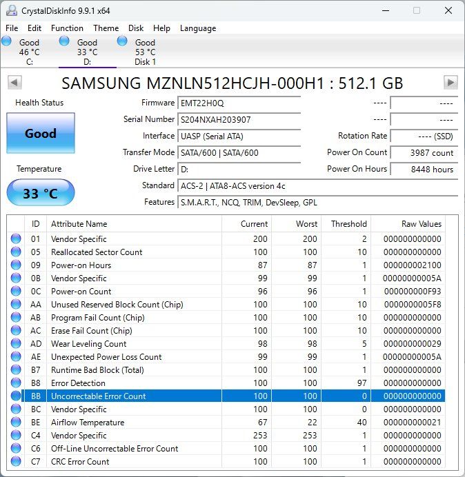 Samsung Dischi rigidi: Samsung SSD 512GB M.2 SATA NGFF – Usato da Rebstein venduto da sho_7yky 1