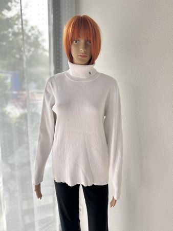 Lauren Ralph Lauren Pullover weiss Grösse 2X Baumwolle