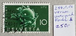 1699A) 294.1.10 Abart, verschobener Unterdruck Kt. 250.-