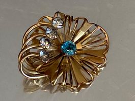 Broche vintage doré