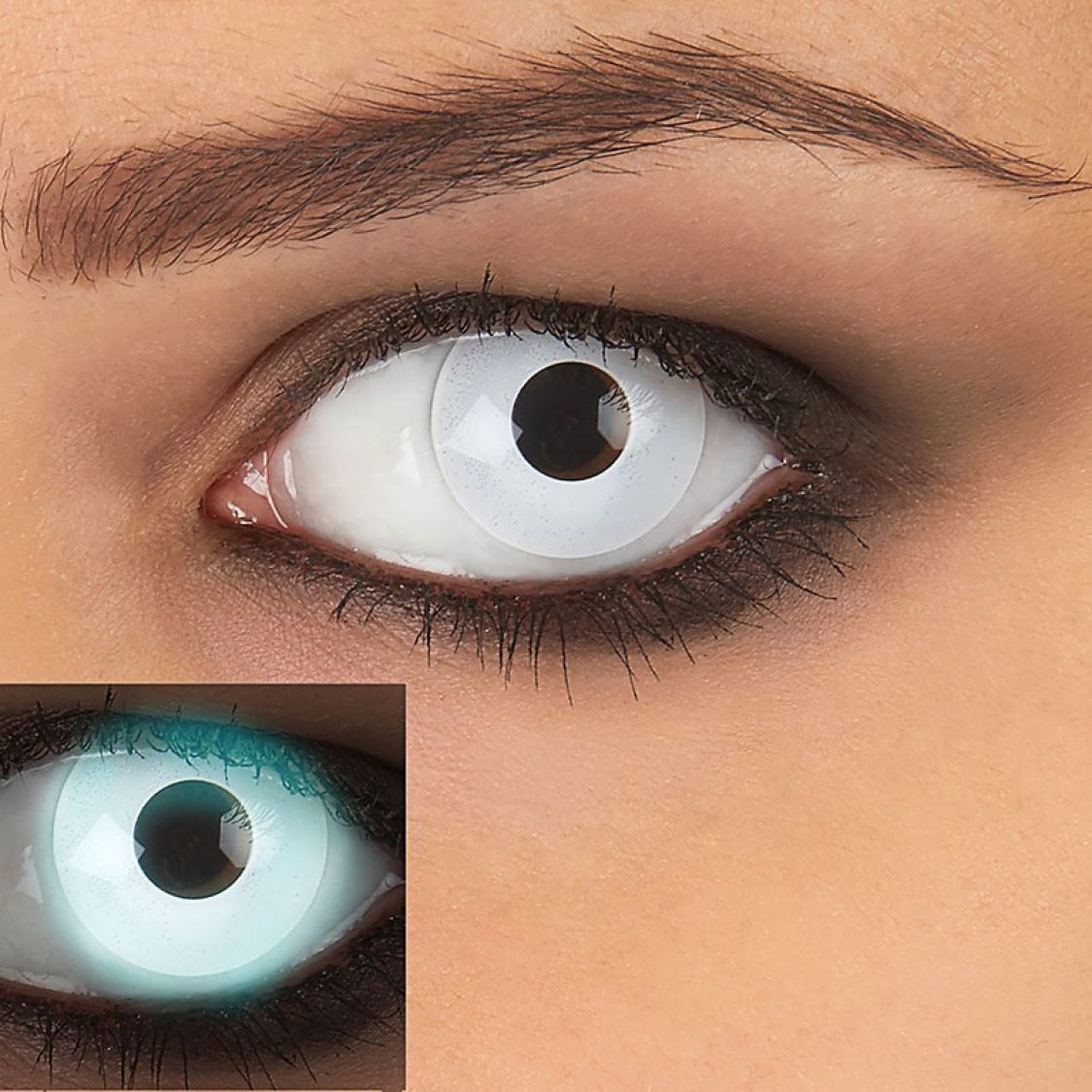 Lenti a contatto: Lentilles blanches UV neuves ! – Nuovo e nell'imballaggio originale da Mex VD venduto da Venum93