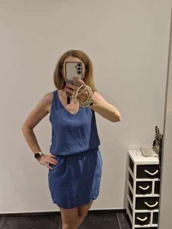 Sommerkleid blau Grösse M guter Zustand