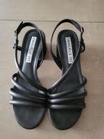 Sandales Emanuelle Vee cuir noir taille 39 très bon état