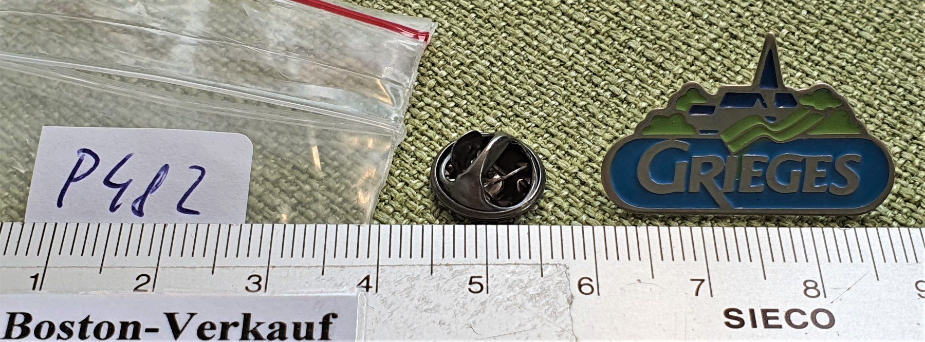 Placchette & Badge: P482 - Pin GRIEGES – Usato da Reinach BL venduto da Boston-Verkauf 1