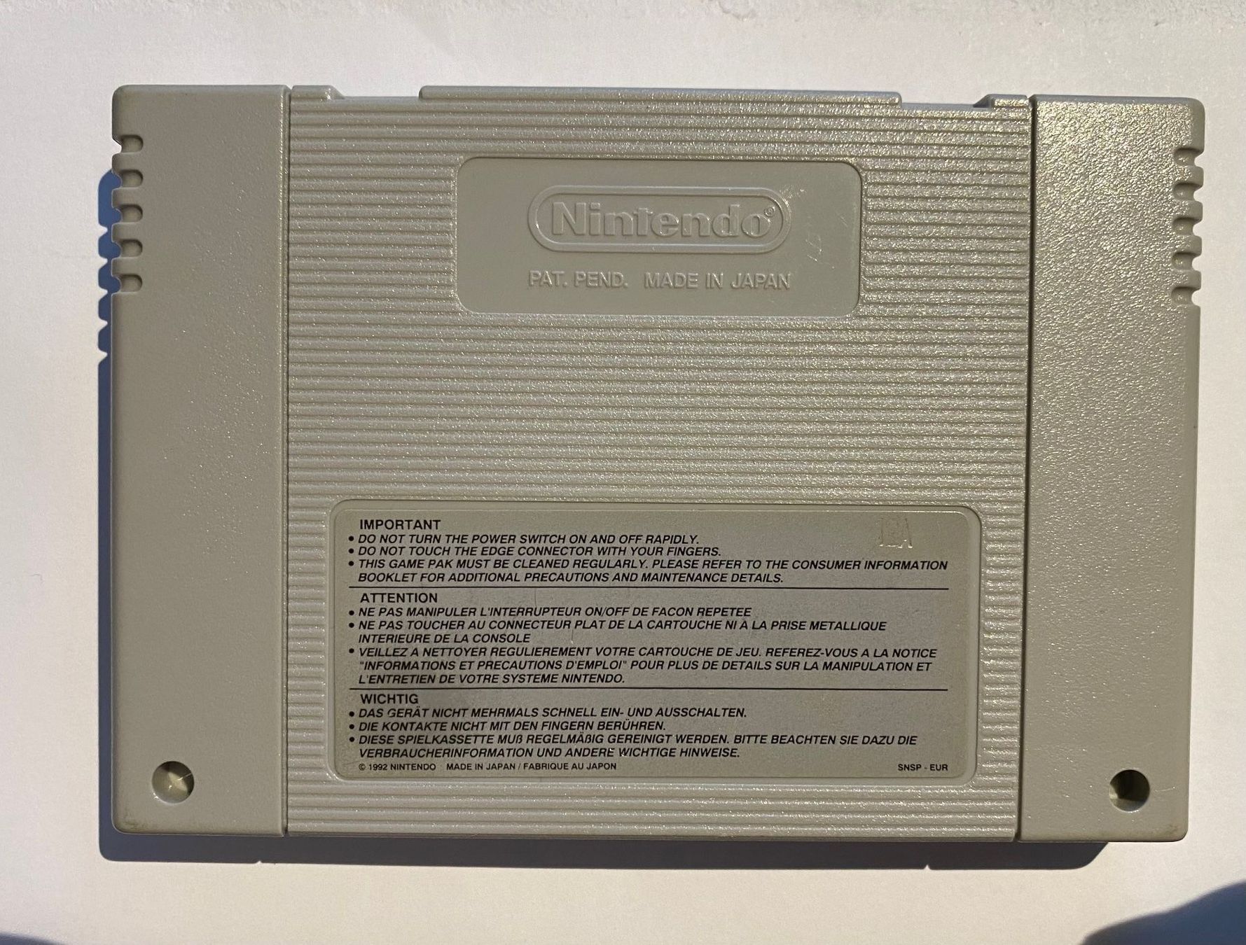 Nintendo Giochi: Super Tennis, Super Nintendo – Usato da Basel venduto da spider-loc 1