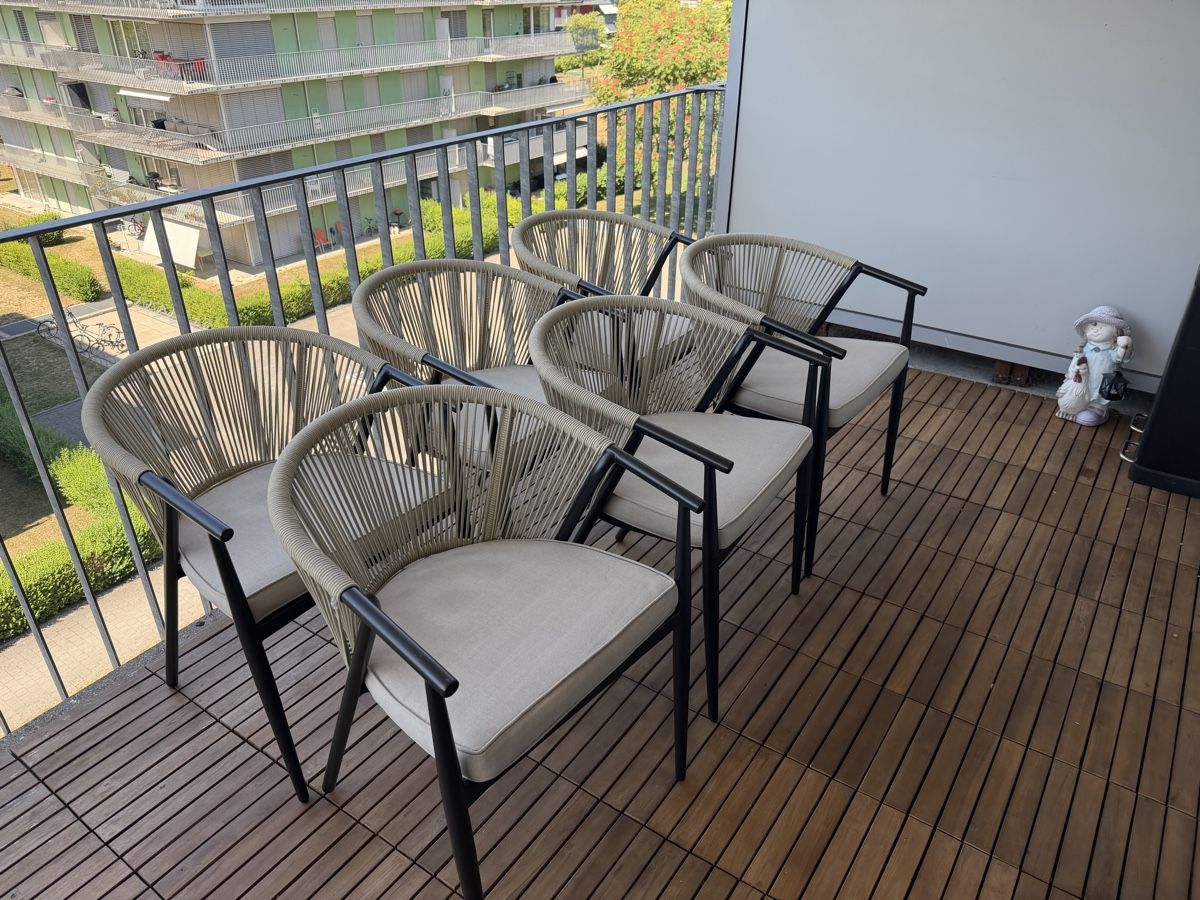 Sedie: 6 Gartenstühle Neu – Nuovo (secondo la descrizione) da Winterthur venduto da Mata0703 2