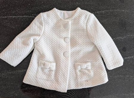 Festliche Baby Jacke, weiss, Grösse 68