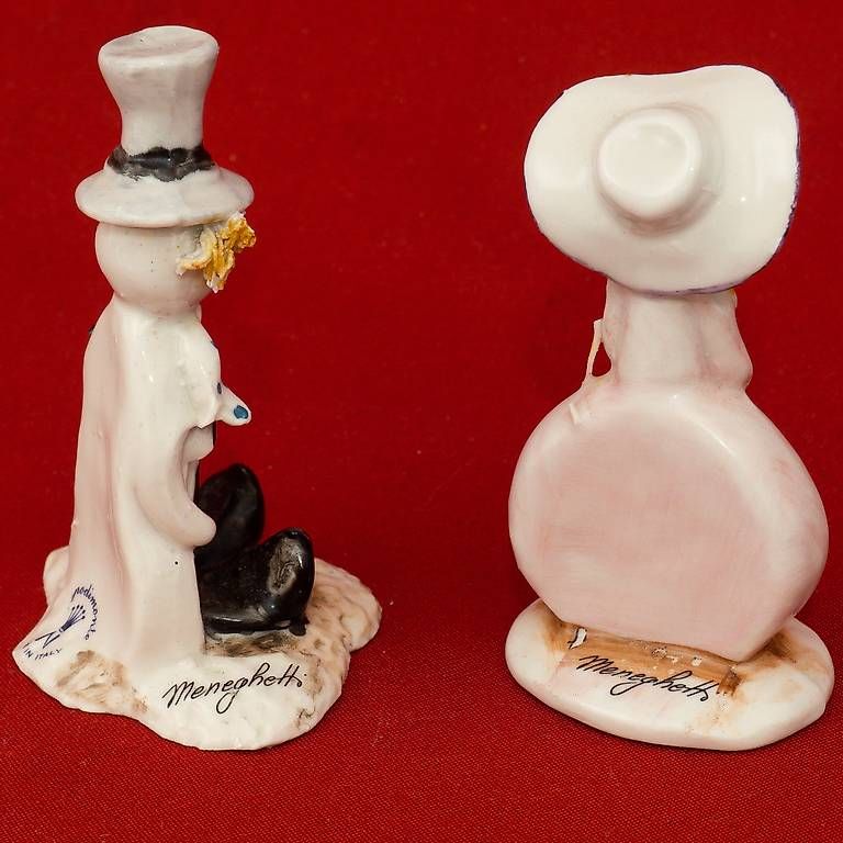 Statuette: Meneghetti Capodimonte Figurenpaar – Usato da Ascona venduto da ArtRomantica 1