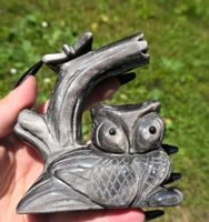 🦉🩶 Silberobsidian Eule 🩶🦉 426g