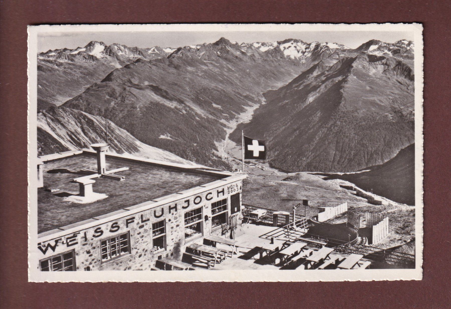 Ansichtskarten: WEISSFLUHJOCH - 1950 – Gebraucht aus Pully von nicecards-shop