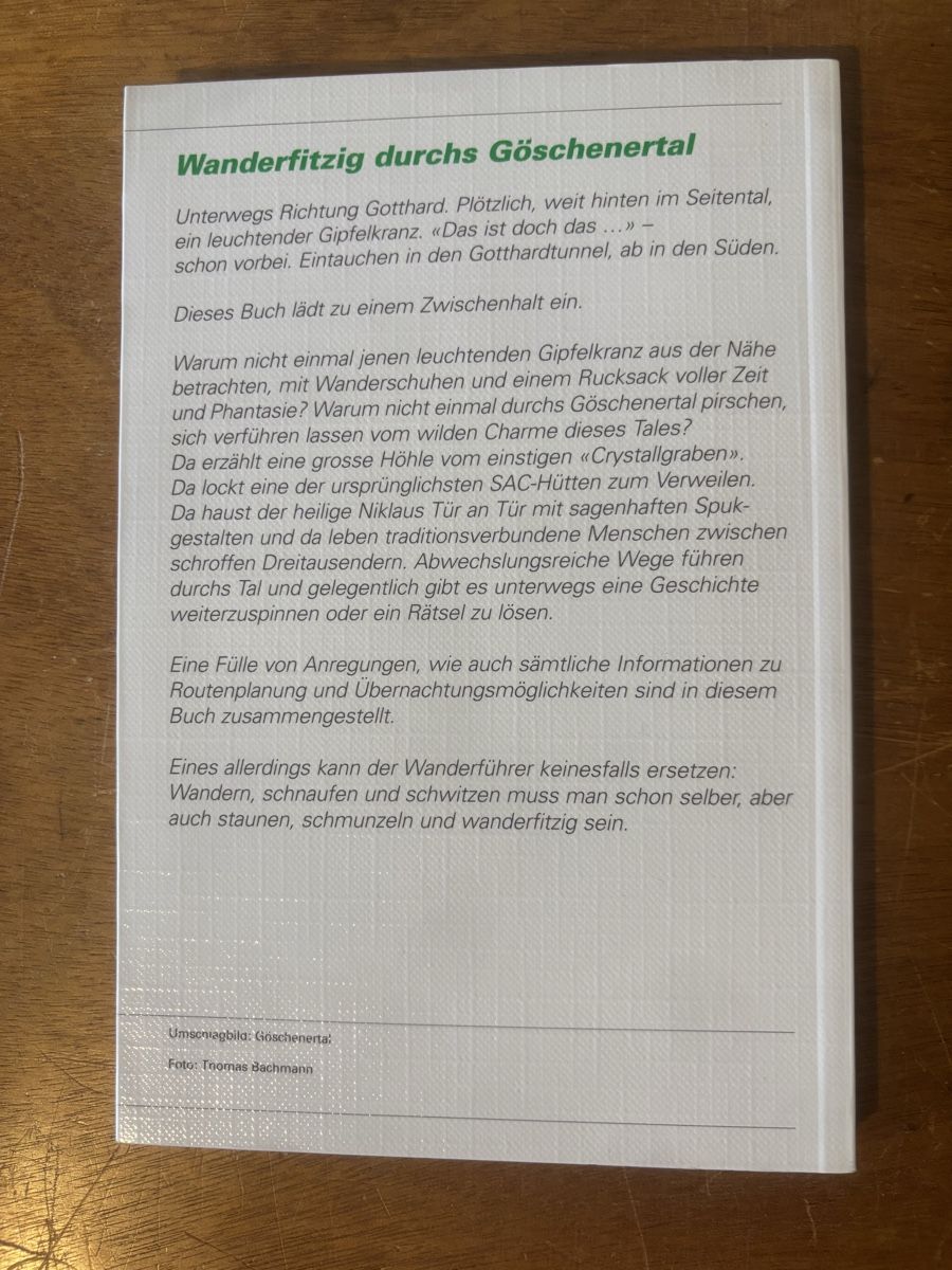 Libri: Wanderfitzig - SAC Göschenertal – Usato da Zürich venduto da WWehrle 1