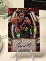 ISAAC OKORO 2023-24 SELECT WHITE CRACKED ICE AUTO /25