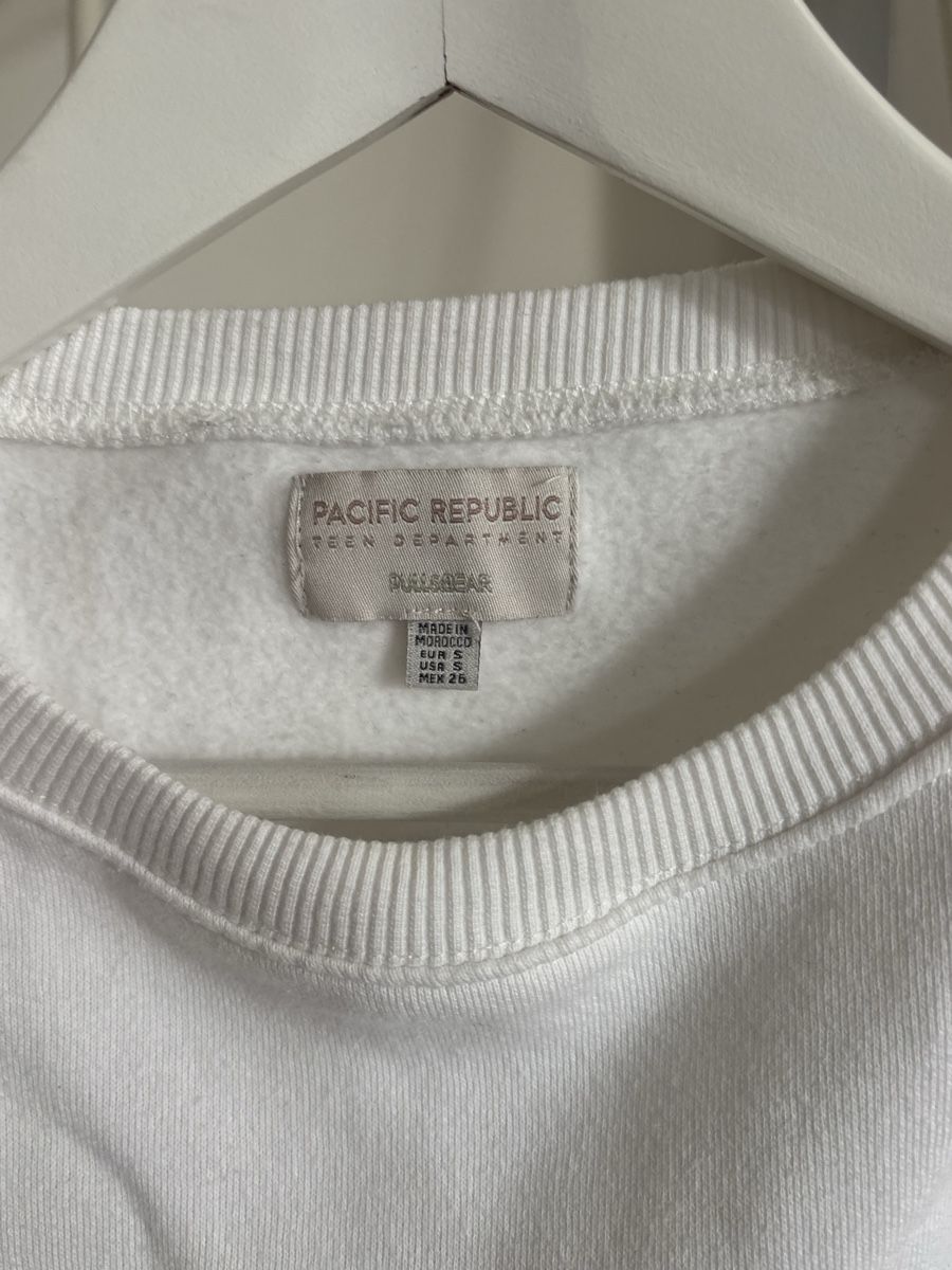 Pull&Bear Maglioni & Felpe: weisser swearshirt pullover mit Logo, Pull & Bear, Size S – Usato da Basel venduto da AnninaD97 2