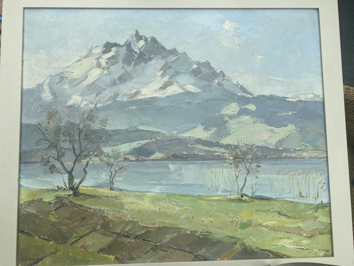 Gemälde: Frühling am Pilatus G. A. Troxler – Gebraucht aus Zug von GreenwichVillage