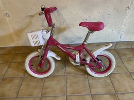 Leopard Kindervelo Butterfly rosa 12 Zoll