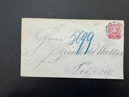 Brief 1886 D. Reich Vollstempel Benkheim  (G492)