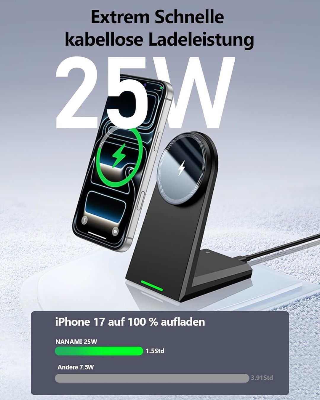Caricabatterie: Ladestation 25W Magnetisch Stand – Nuovo e nell'imballaggio originale da Suhr venduto da SchnapperCH 1