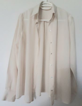 Damen Shirt business / office cream Gr. 38