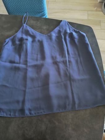 H&M Blusentop, Gr. XXL, Dunkelgrau, Top Zustand