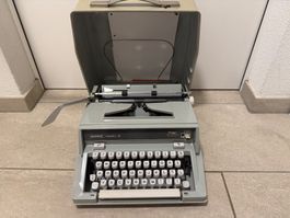Machine à Écrire Vintage HERMES Media 3 Swiss Made (Avec Val