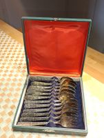 Vintage versilberte Dessert Besteckset 80er USSR Top