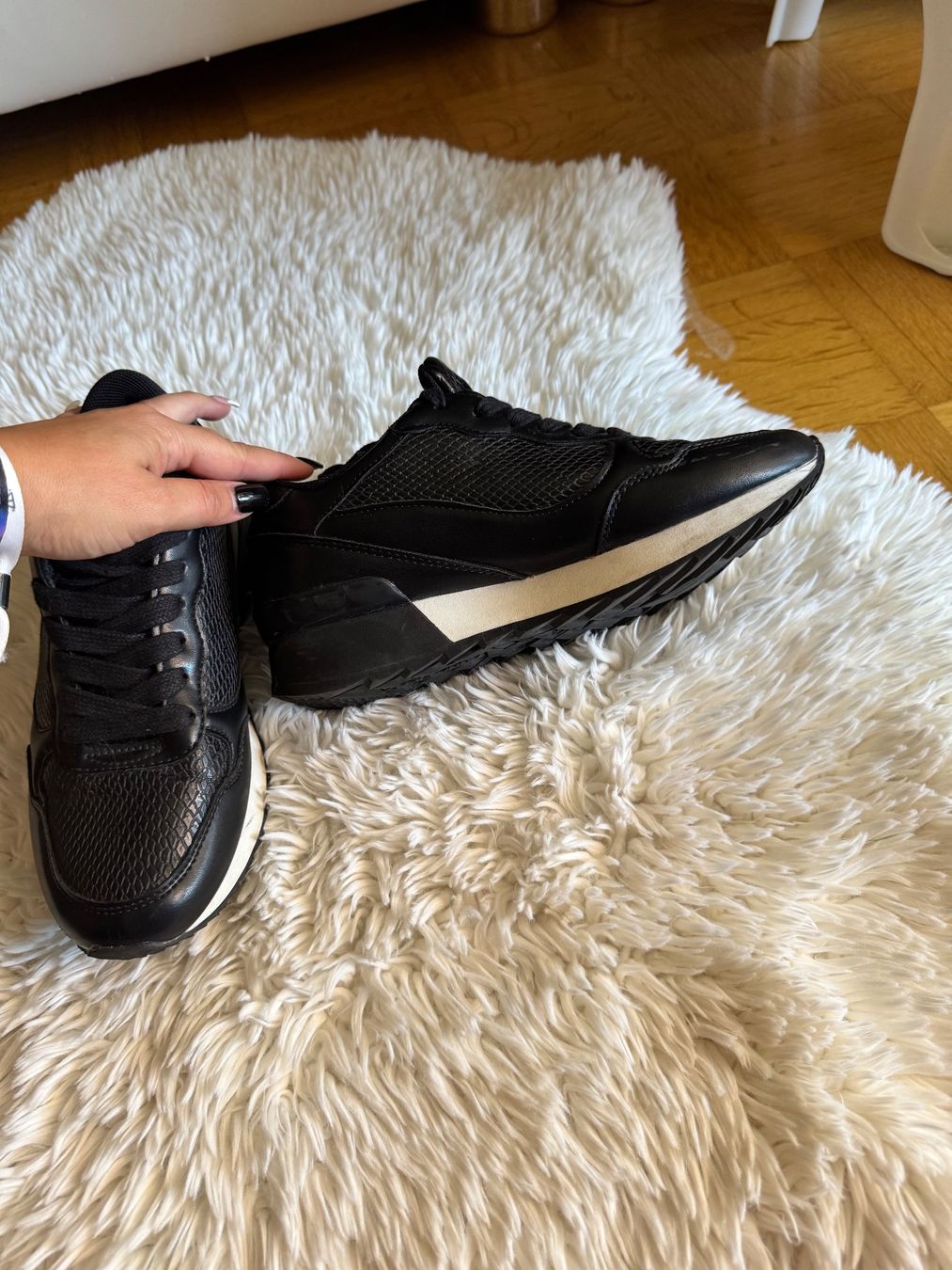 Anna Field Scarpe da donna: 👟 Schwarze Sneaker mit Strukturdetails – Grösse 36 👟 – Nuovo (secondo la descrizione) da Künten venduto da bel_6wn2 1