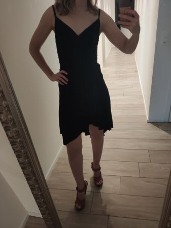 Kleid mit asymetrischem Rock im Marilyn Monroe Style