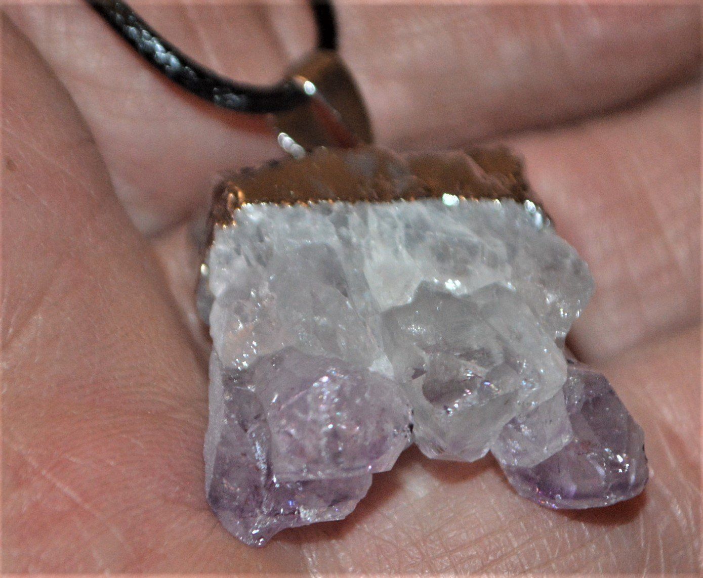 Catenine: Halskette 934–Amethyst Edelstein Scheibe – Nuovo e nell'imballaggio originale da Goldiwil (Thun) venduto da han_v5b7 1