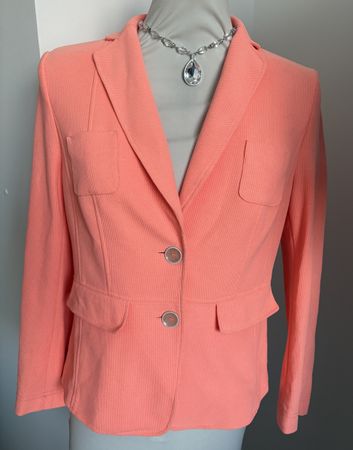Luisa Cerano neon koralle blazer Jäckchen top 38 40 M