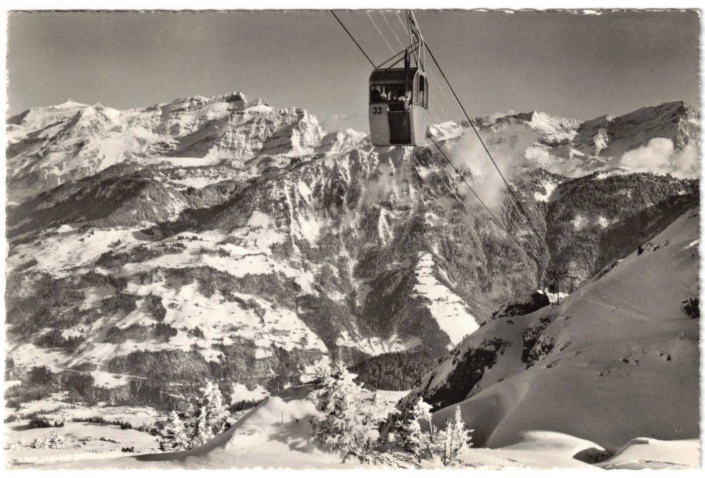 Cartoline postali: Leysin - Gondelbahn – Usato da Binningen venduto da Mountainrider