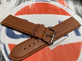 24mm Lederarmband braun, Lederband, bracelet de montre