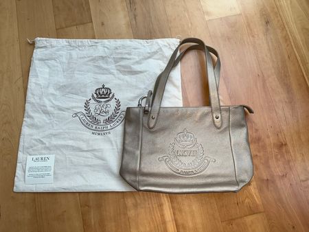 Tasche von Ralph Lauren, Leder gold, neuwertig