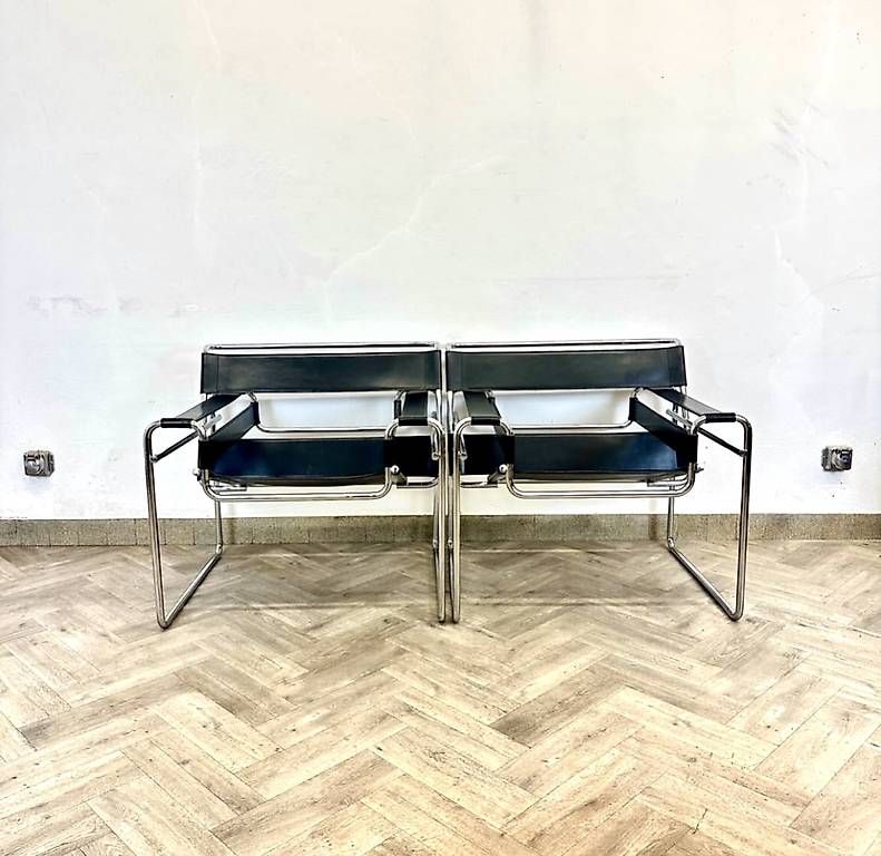 Wassily Poltrone: Wassily Chair Black leather – Usato da basel venduto da vintory.ch 2