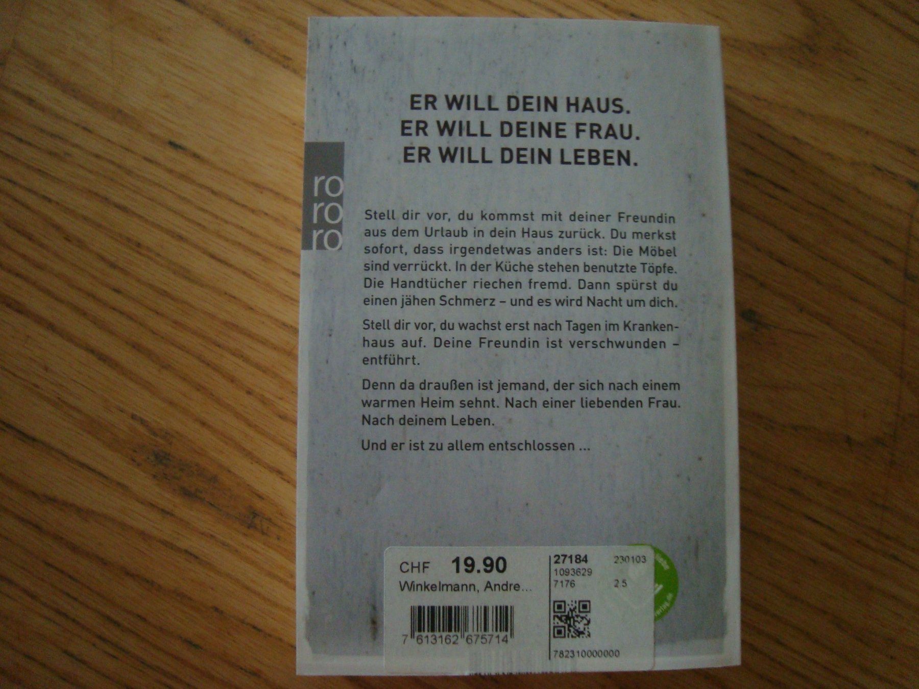 Libri: Andreas Winkelmann (1 Buch) – Usato da Aesch LU venduto da wysshan 1