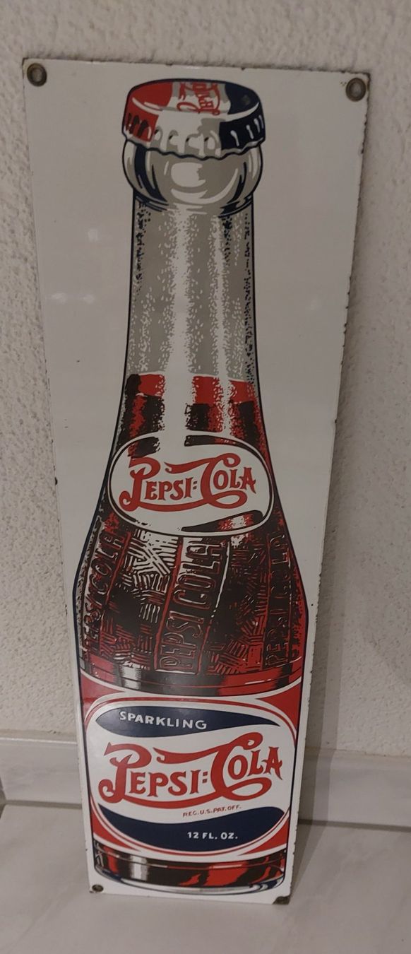 Pepsi Insegne: Emailschild Pepsi Cola plaque émaillée – Usato da Schenkon venduto da TG10 1