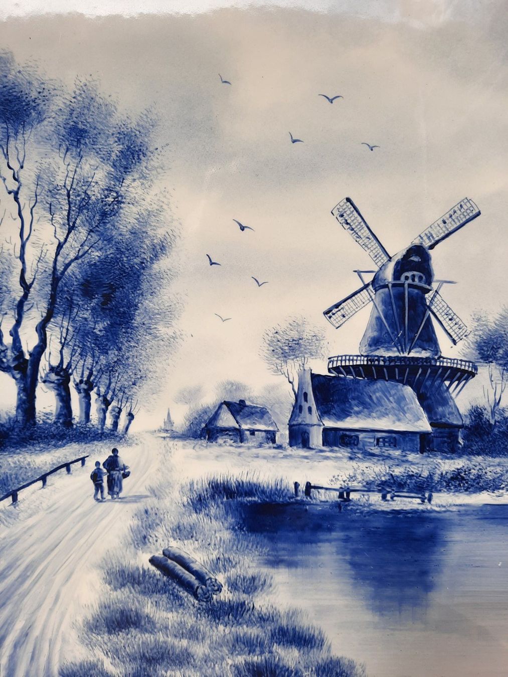 Servierplatten: Keramikplatte Delft blau – Gebraucht aus Weinfelden von JoeBaer 1