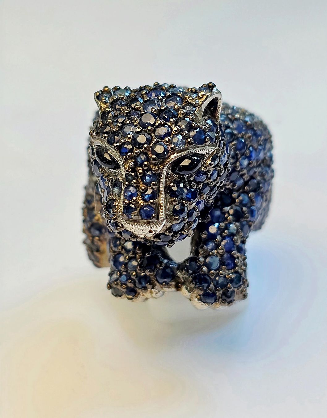 Anelli: Ring Panther blauer Saphir Damen Grösse 57 – Nuovo (secondo la descrizione) da Zürich venduto da adriben 1