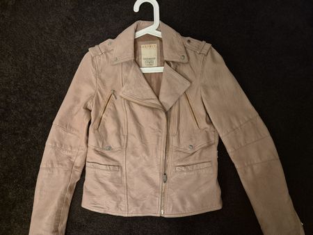 Lederjacke altrosa von Esprit,Gr.36