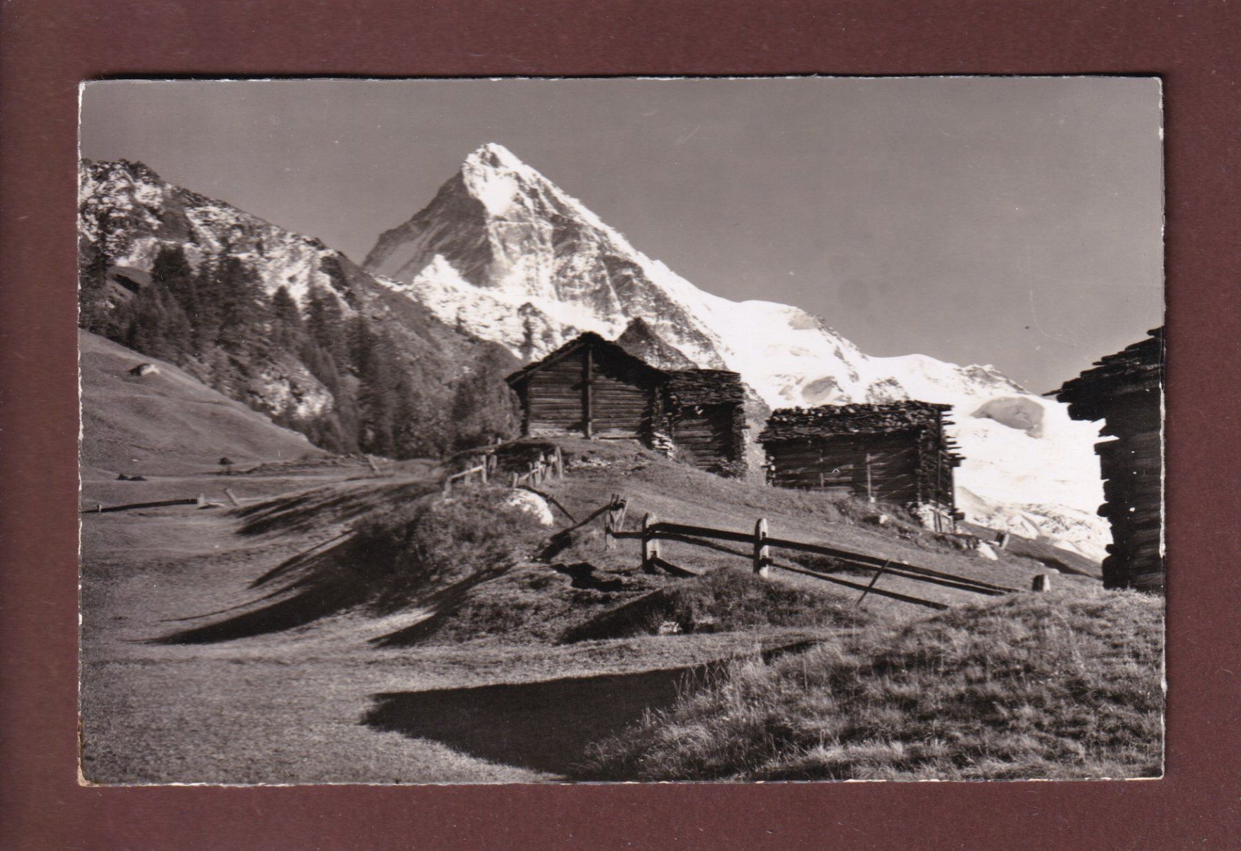 Cartoline postali: FORCLA D'HERENS - Dent Blanche - 1956 – Usato da Pully venduto da nicecards