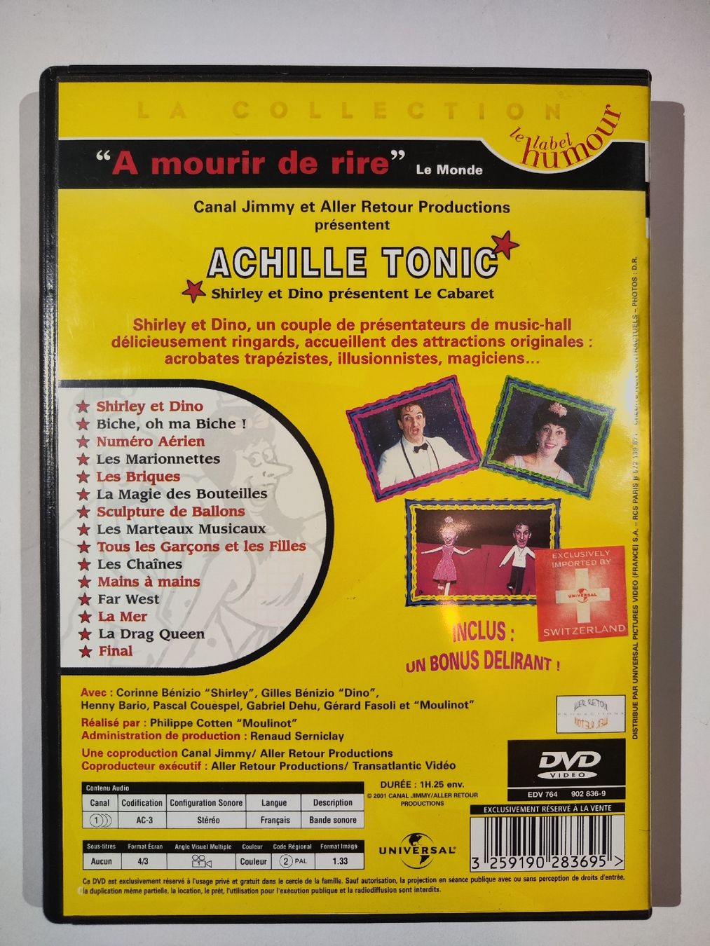 Tutti i DVDs: DVD - Shirley & Dino: Achille Tonic – Usato da Commugny venduto da Teksen 1