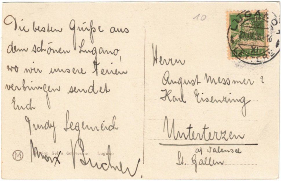 Cartoline postali: Lugano - Standseilbahn Stazione – Usato da Binningen venduto da Mountainrider 1