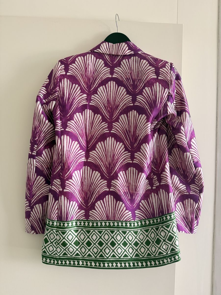 Zara Completi & Tailleur: Blazer ZARA violet white green pattern size XS new – Nuovo (secondo la descrizione) da Meilen venduto da tan_v628 2