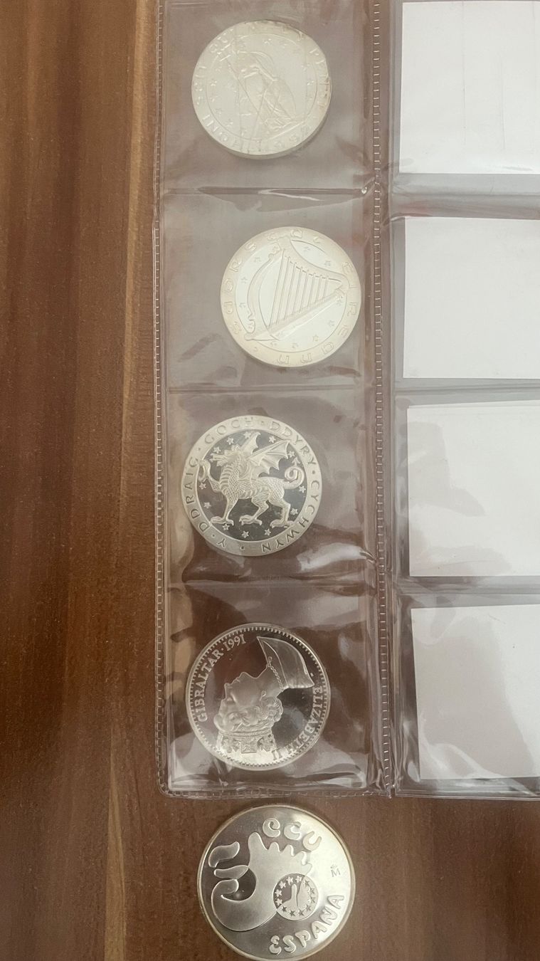 Tutti le monete: 5 pièces ÉCU en Argent – Usato da Meyrin venduto da 24Heures 1