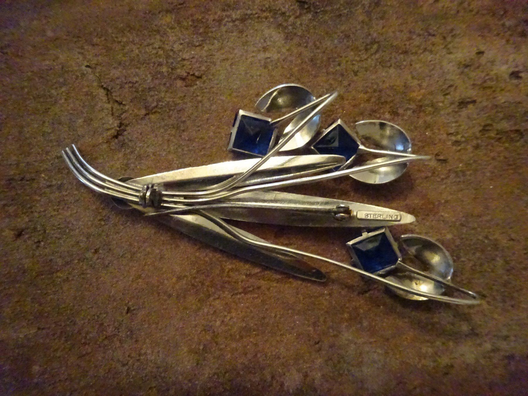 Spille & Fermagli: Brosche Schneeglöckchen / 925 Silber – Usato da Esslingen venduto da FetteSchnecke 5