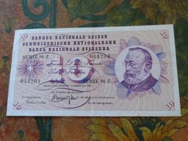 SUISSE  10  Francs  1974  (4294)  Billet