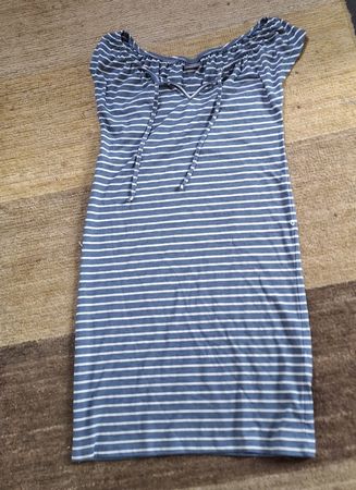 Damen Kleid Streifen blau-weiss Grösse S 