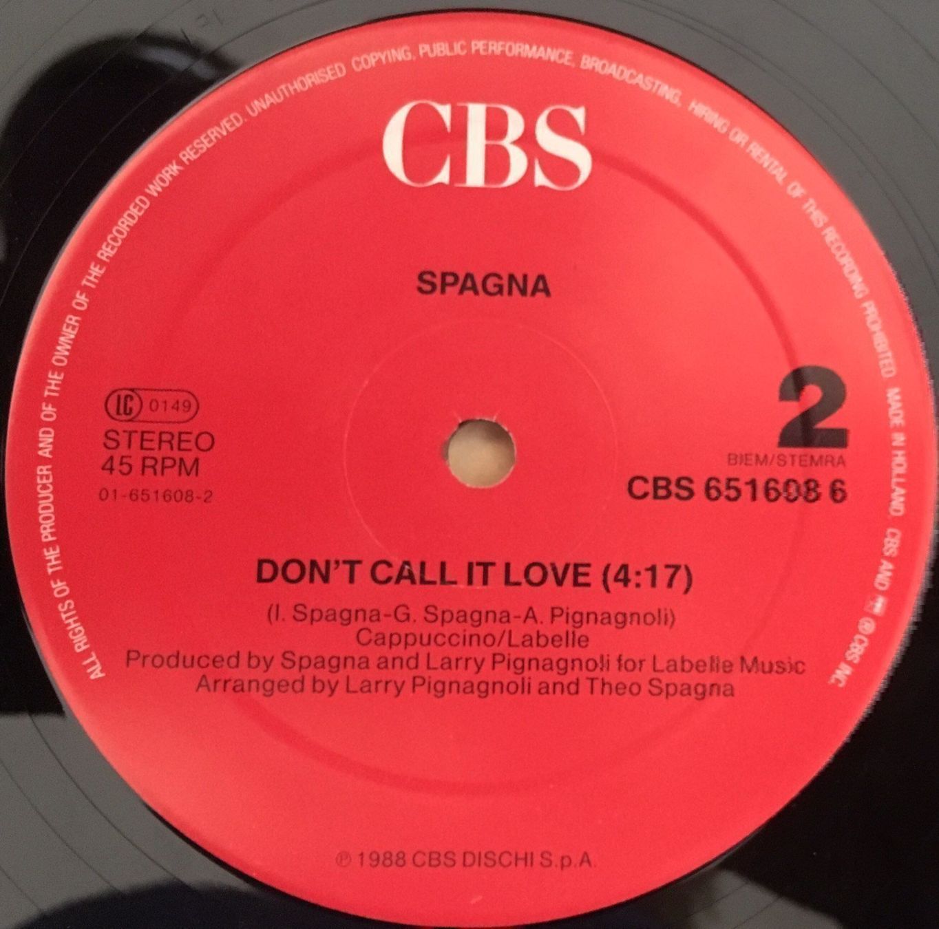 Schallplatten: SPAGNA - EVERY GIRL AND BOY - MAXI-SINGLE – Gebraucht aus Bussigny von vinyl-pas-cher 3